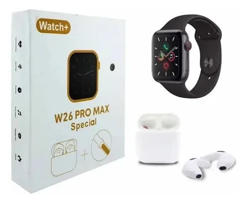 ساعت هوشمند و هندزفری بلوتوث W26 Pro Max